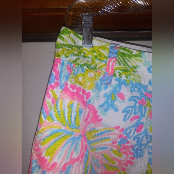 Lilly Pulitzer Callahan Size 0 NWOT Lovers Coral Vacation resort short - Picture 4 of 13